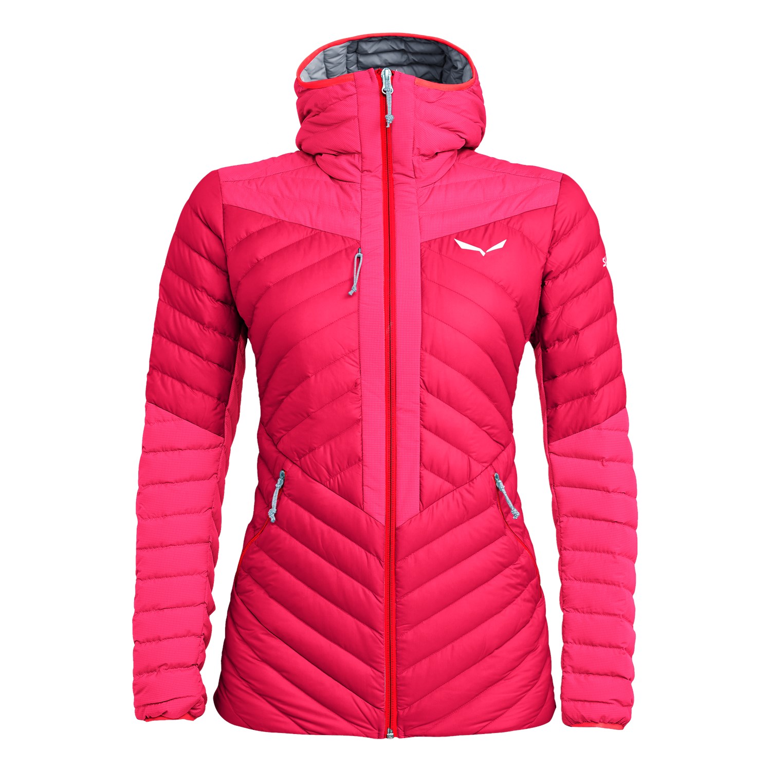 Casaco Salewa Ortles Light 2 Hooded Mulher Rosa/Rosa Vermelhas 158KLDHOT